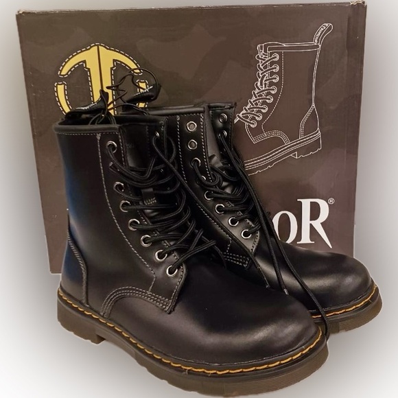 Prospector Shoes - Prospector Leather Combat Boots – Women’s 9/Men’s 7 – NWT